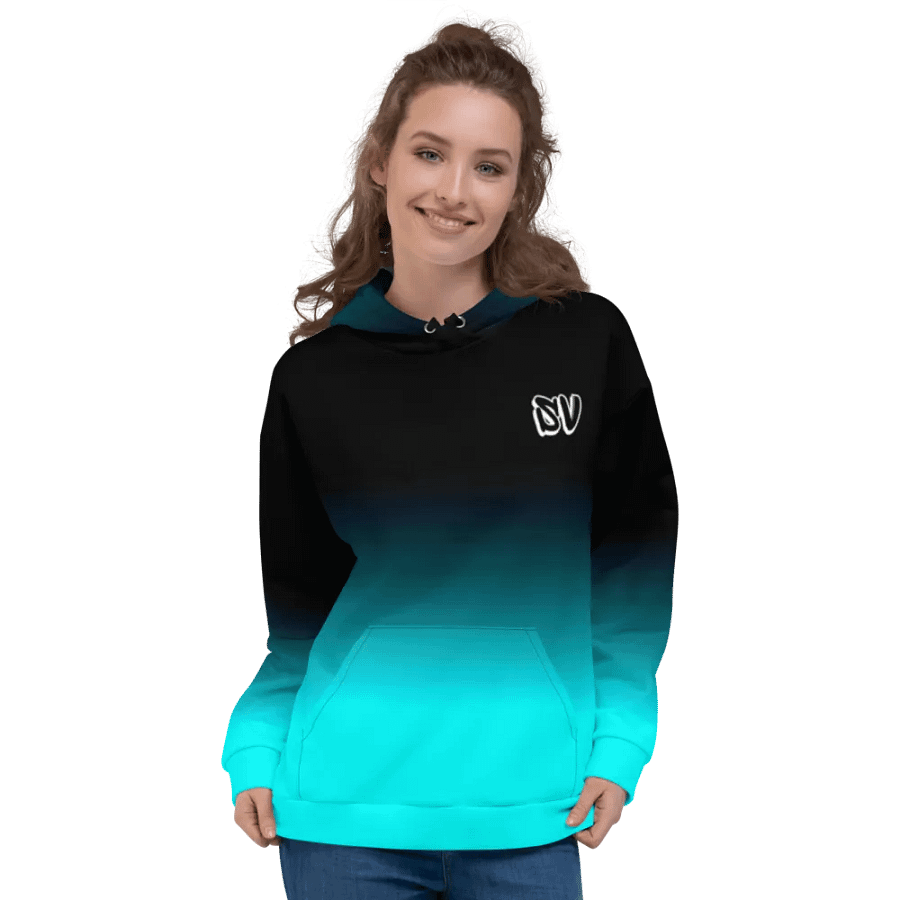 STRAIGHT VIBIN NEON COLOR FADE STYLE TANJIRO DEMON SLAYER HOODIE product image (3)