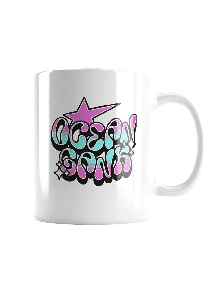 Ocean Gank Vibes Ceramic Coffee Mug Y2K Urban Typography product image (2)