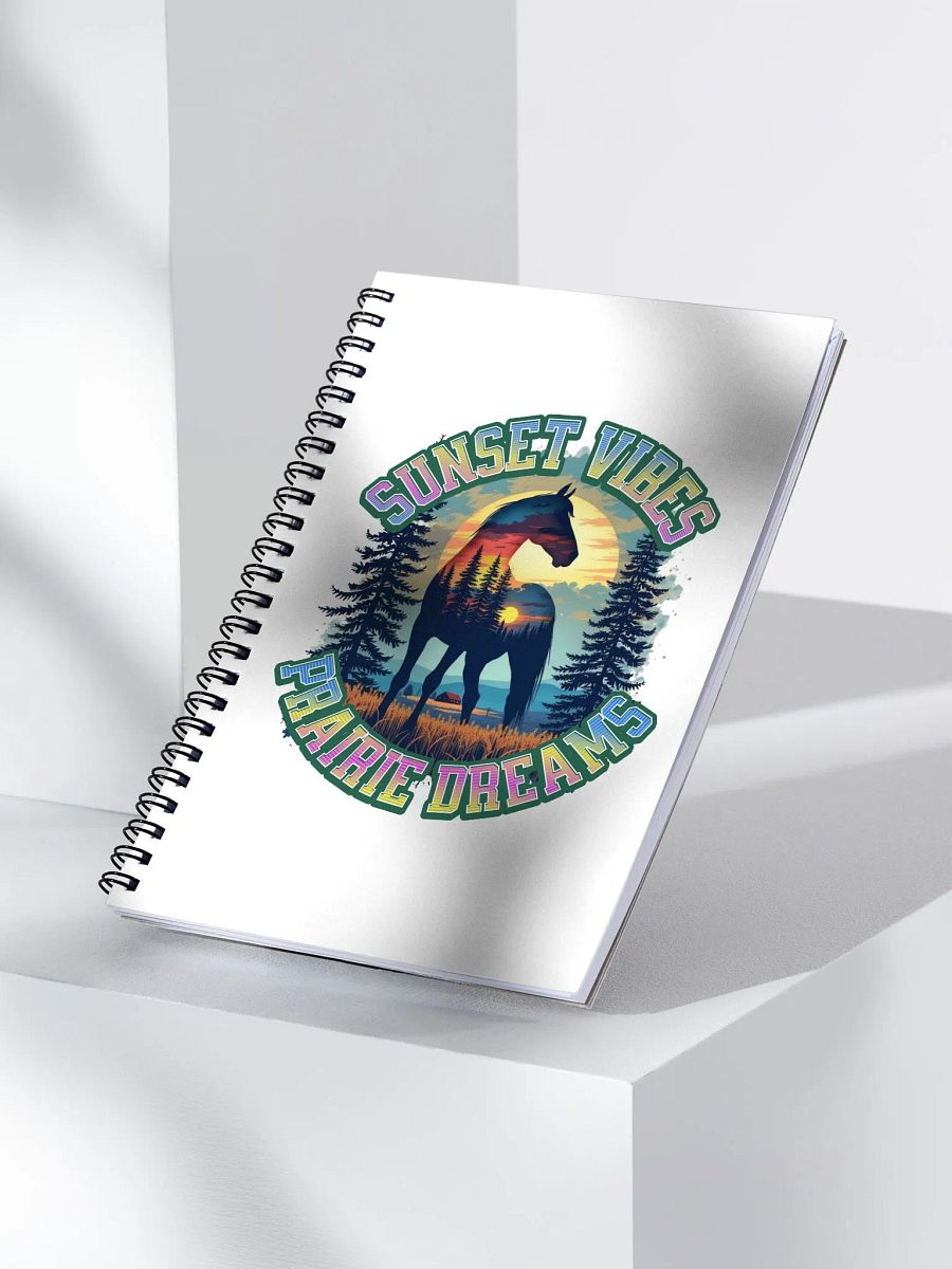 Sunset Vibes Prairie Dreams Horse Spiral Notebook product image (3)
