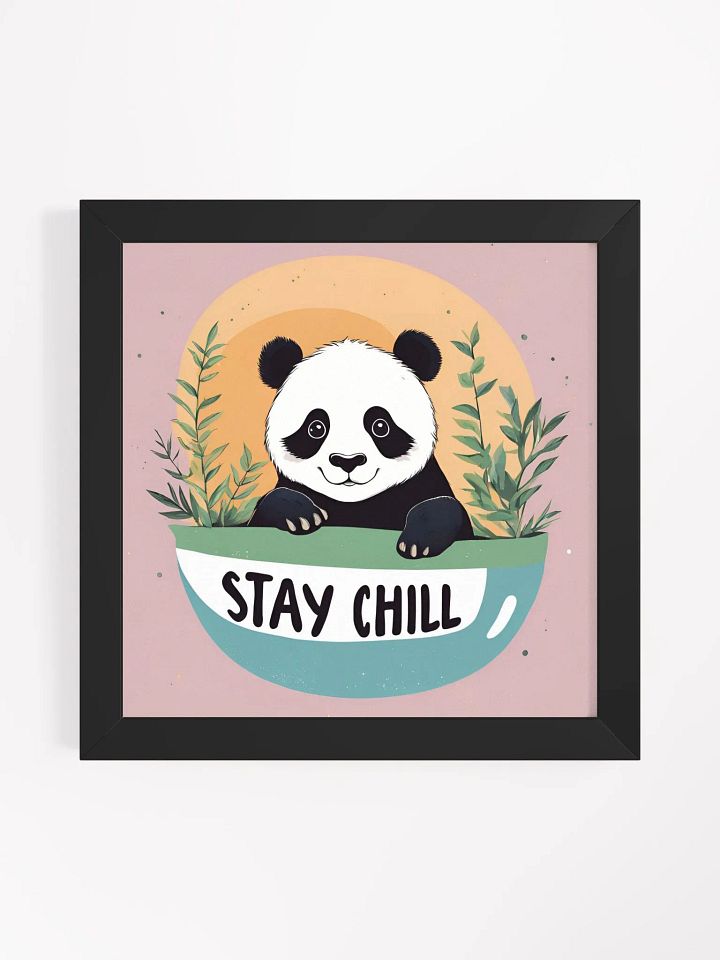 Chill Panda Framed Matte Poster product image (5)