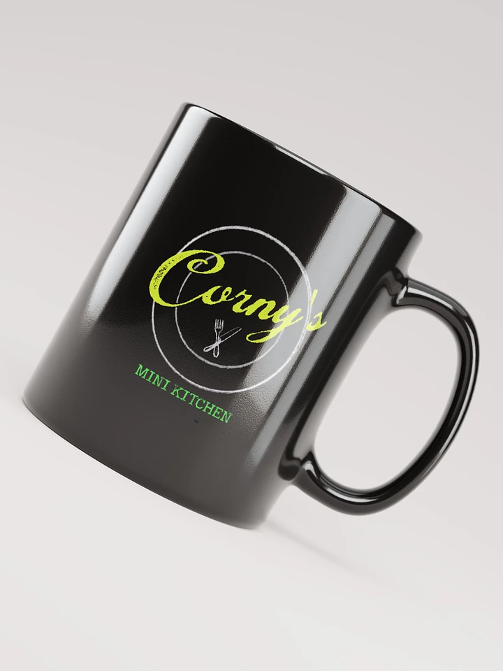Corny's Mini Kitchen Black Mug product image (1)