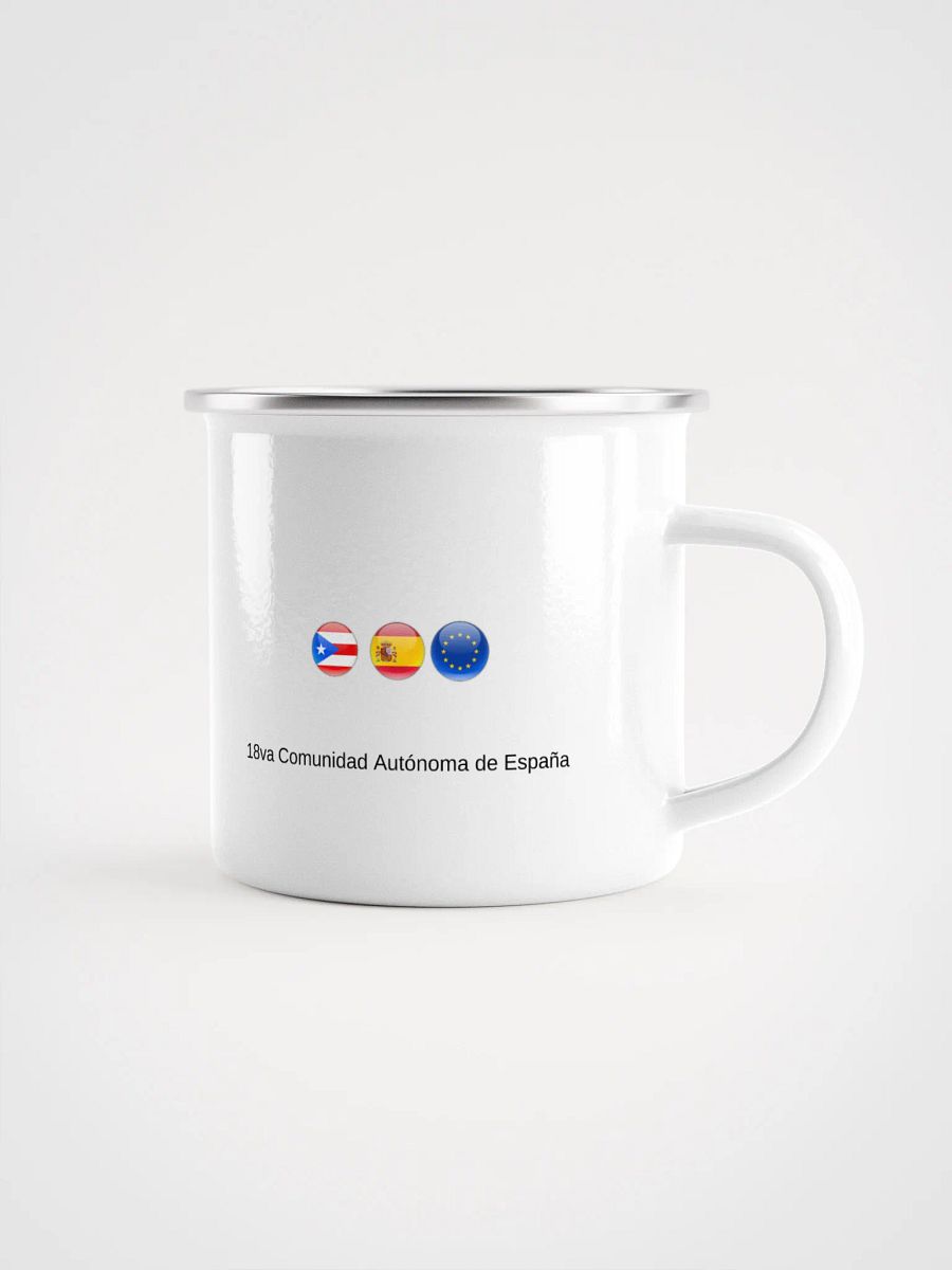 Taza esmaltada - Viva España Madre Patria y Puerto Rico español product image (2)