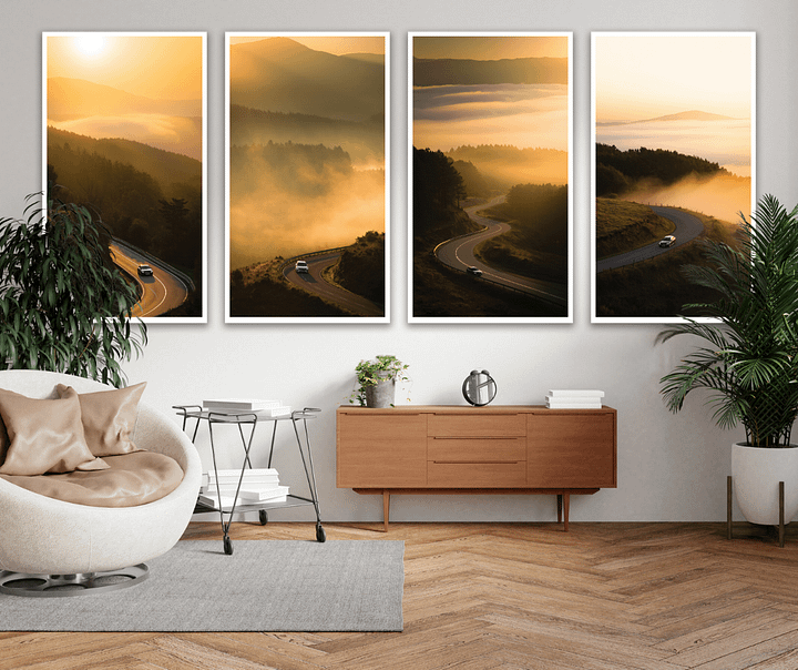 4 Asturias Landscape – Dreamy Spain Travel Decor "Golden Pathways" Collection product image (1)