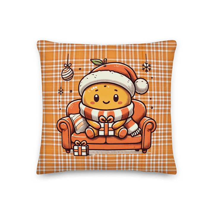 Cozy Tangerine Xmas Pillow product image (1)