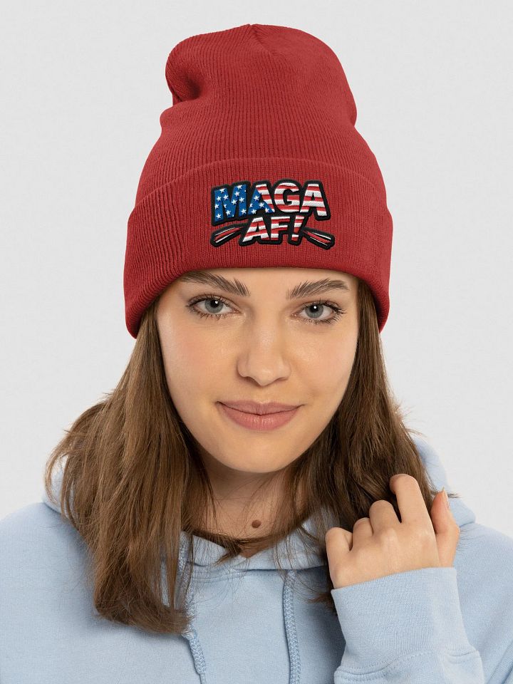 Cuffed Beanie: MAGA product image (2)