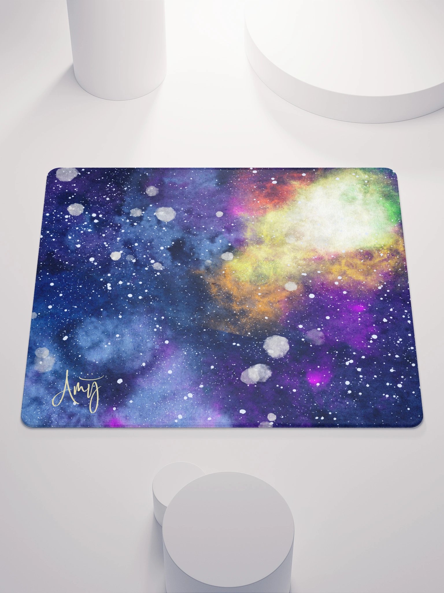Watercolor Galaxy Gaming Mousepad product image (1)