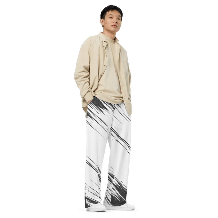 Pants black and white product image (4)