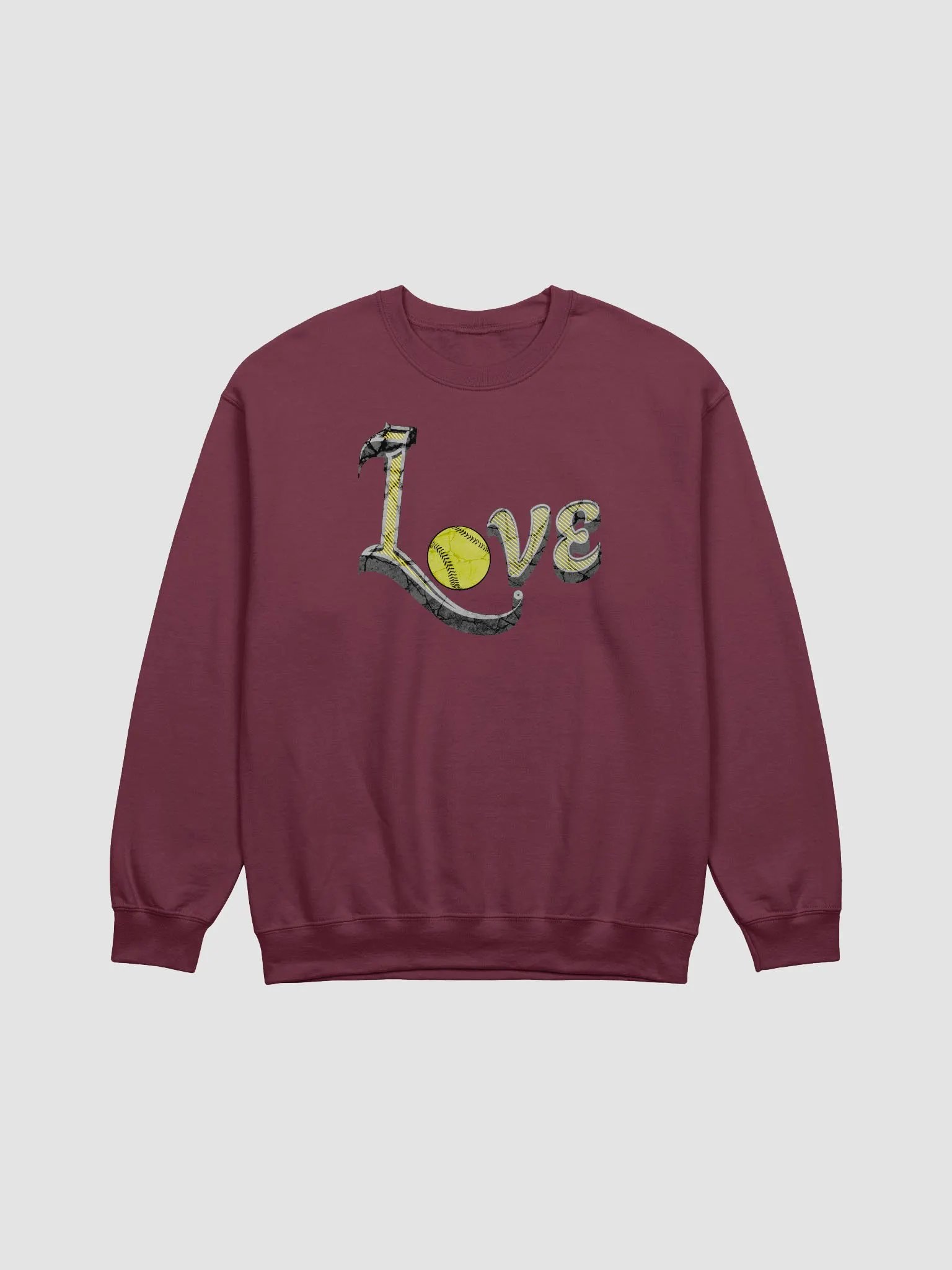 Love Softball Crewneck Sweatshirt product image (9)