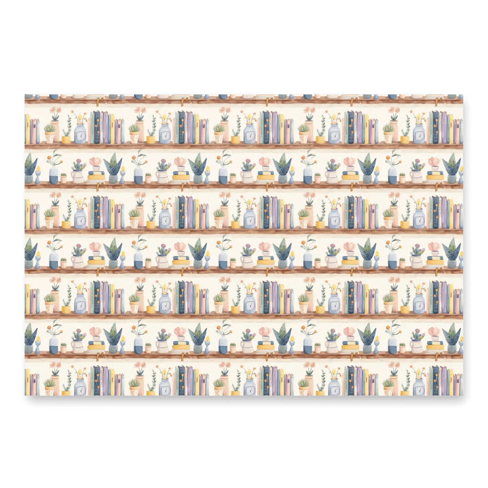 Papier Cadeau Bibliothèque Fleurie product image (8)