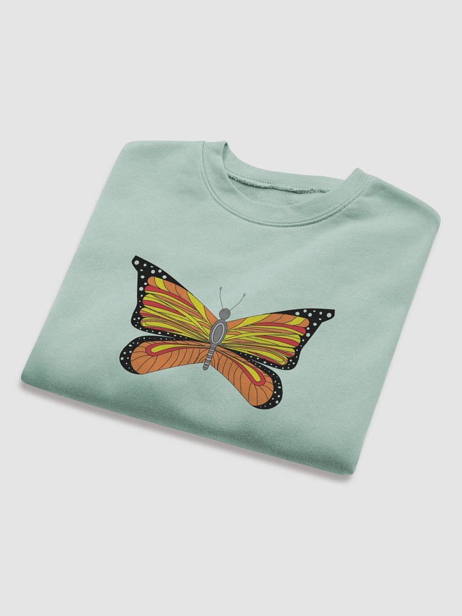 Vibrant Butterfly Symmetry Crop Sweatshirt product image (32)