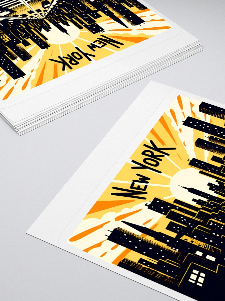 Vintage New York Cityscape Art Print Sticker product image (10)