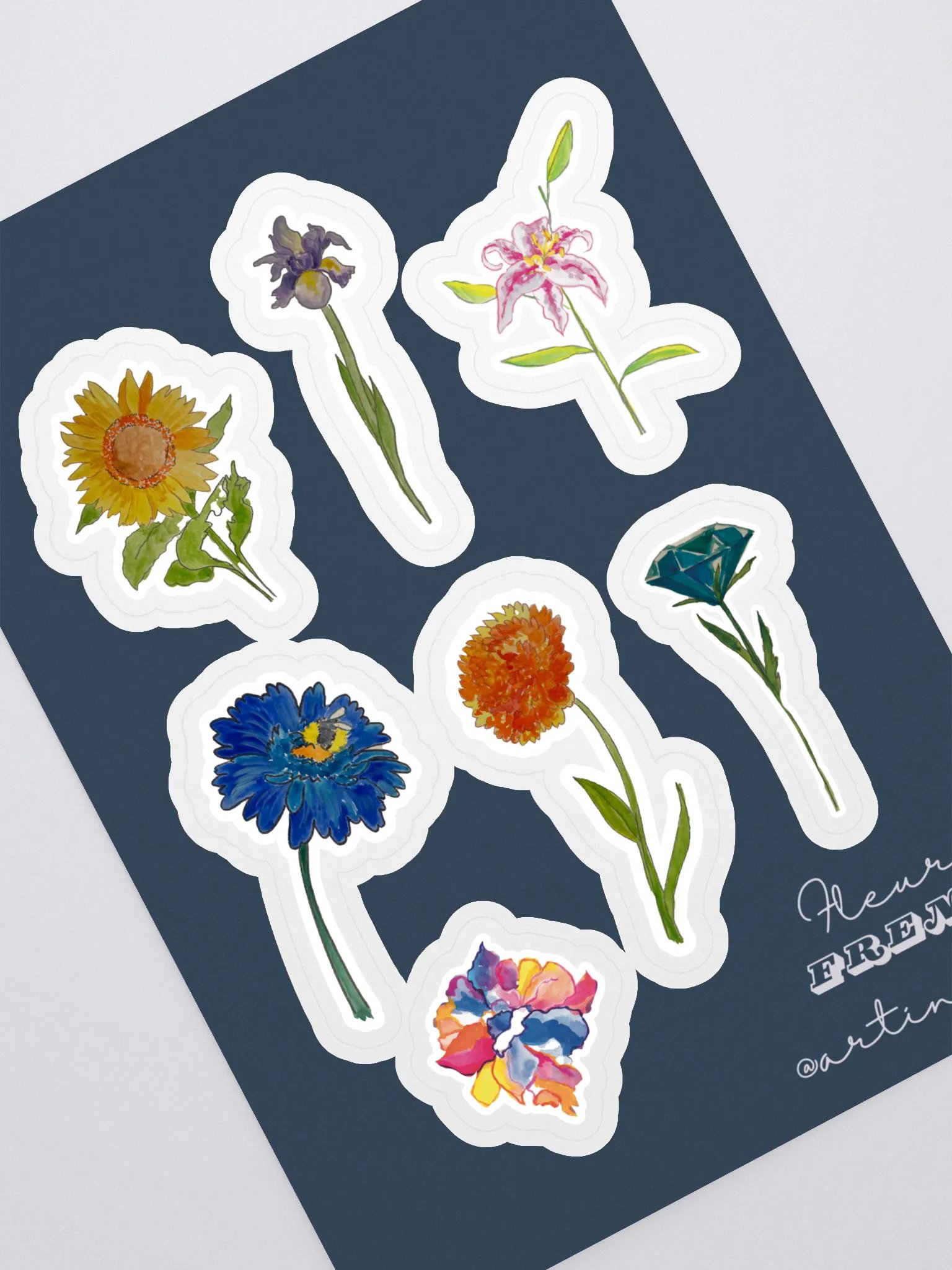 This Bouquet Sticker Sheet 1 product image (1)