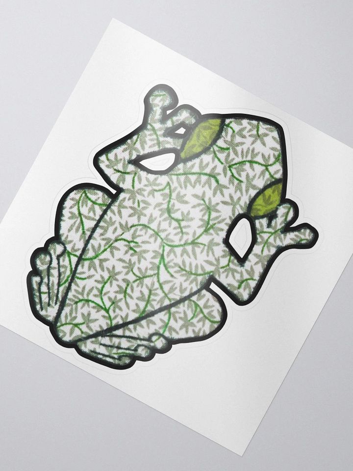Big Frog Sticker in Ivy product image (2)