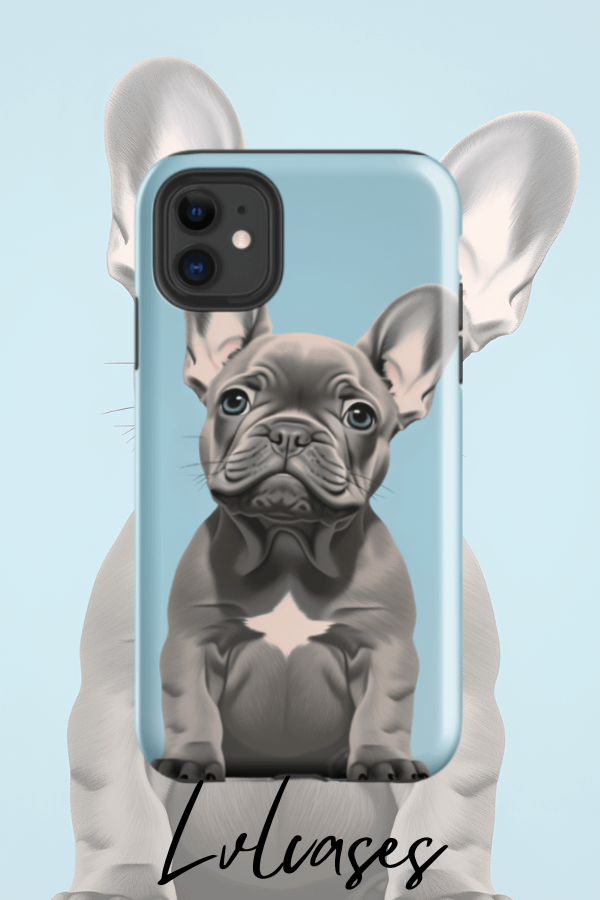 Gray Frenchie Tough iPhone Case product image (2)