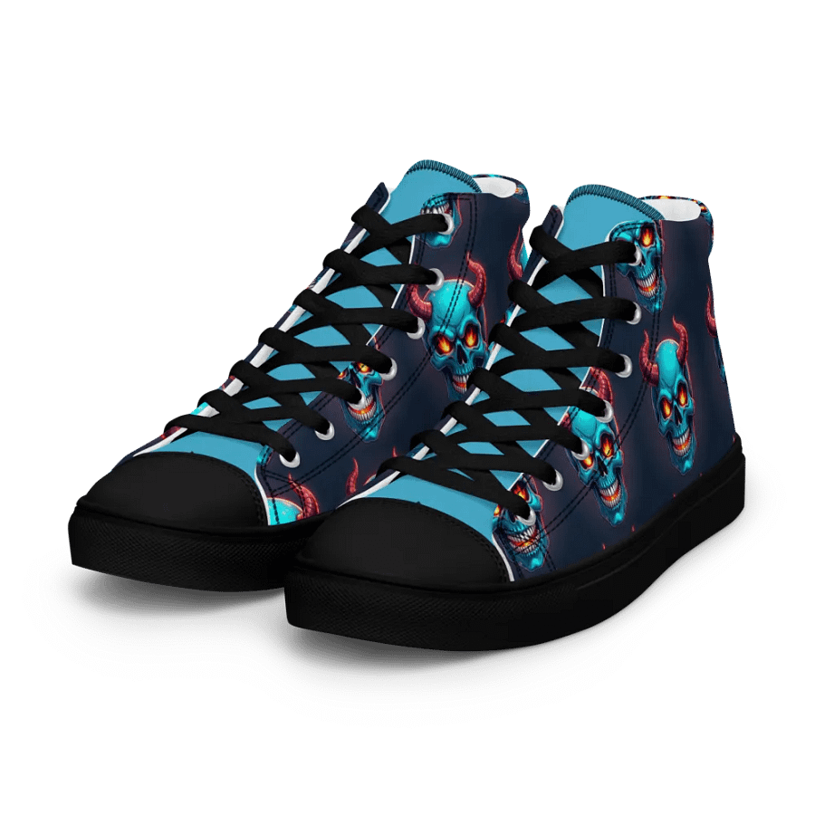 Blue Skull Canvas Dreams Men's High Tops product image (7)