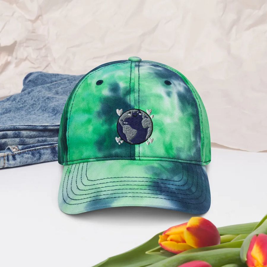 Planet Love Tie-Dye Hat product image (5)