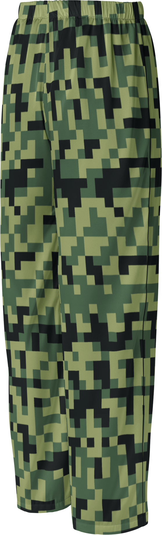 Military Green Camouflage Pixels Camo Pattern Women's Pajama Pants product image (2)