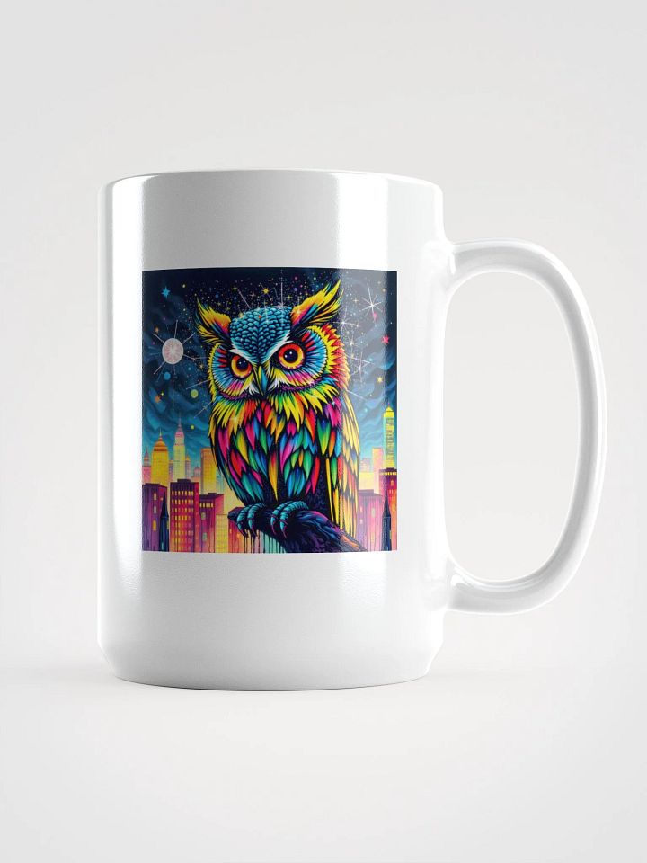 Psychedelic Owl Nightlife Mug product image (1)