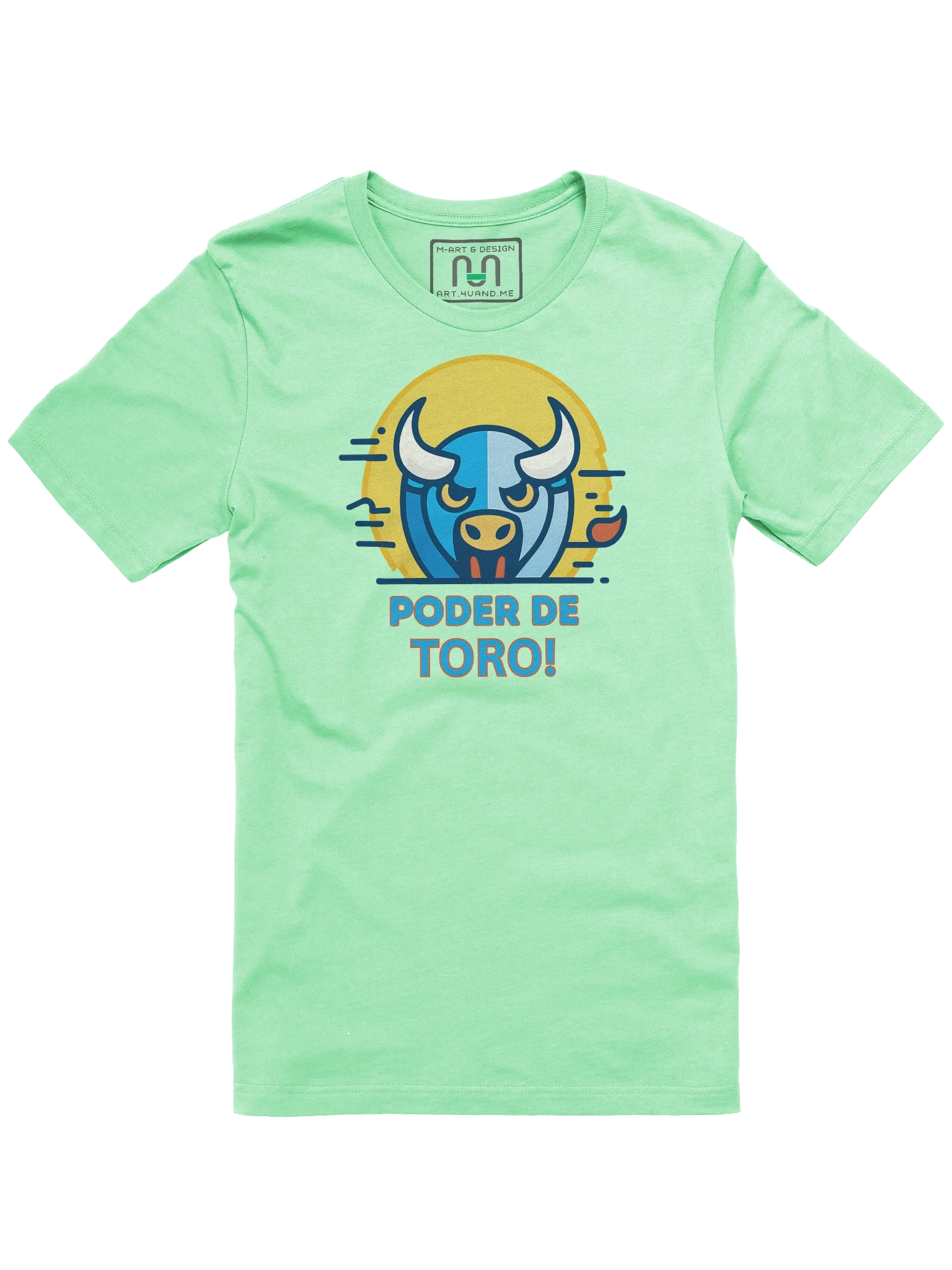 PODER DE TORO! Bull Power Graphic Tee – Fierce Southamerican-Inspired Streetwear by M-Art & Design product image (1)