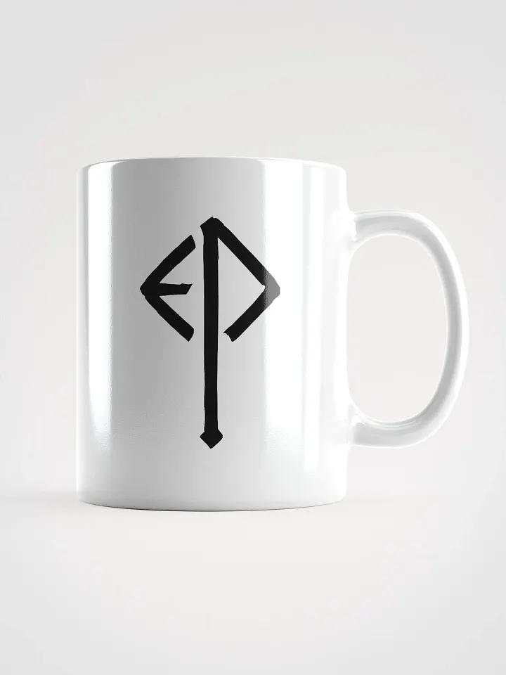 Executioner Rune Mug - Black on White product image (1)