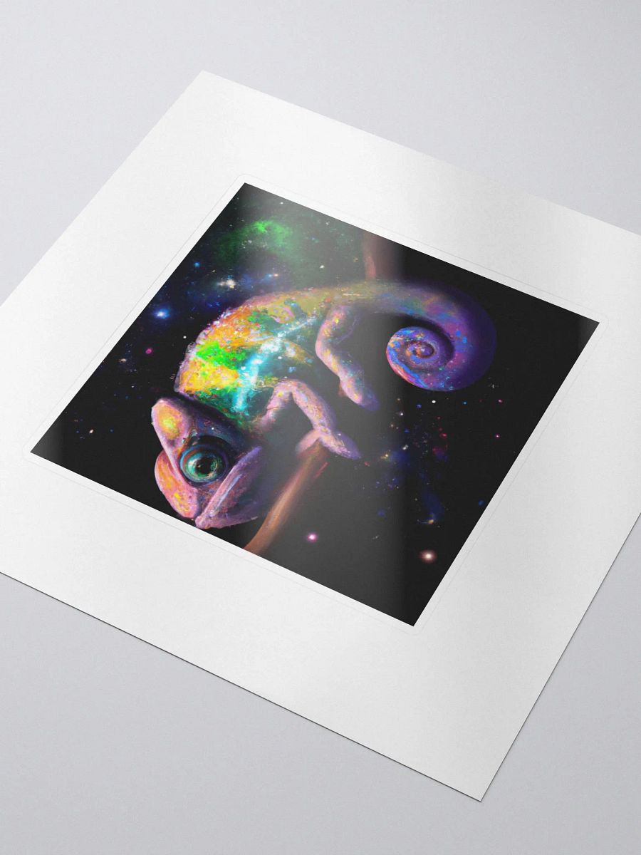 Cute Galactic Chameleon Sigma Sticker product image (3)