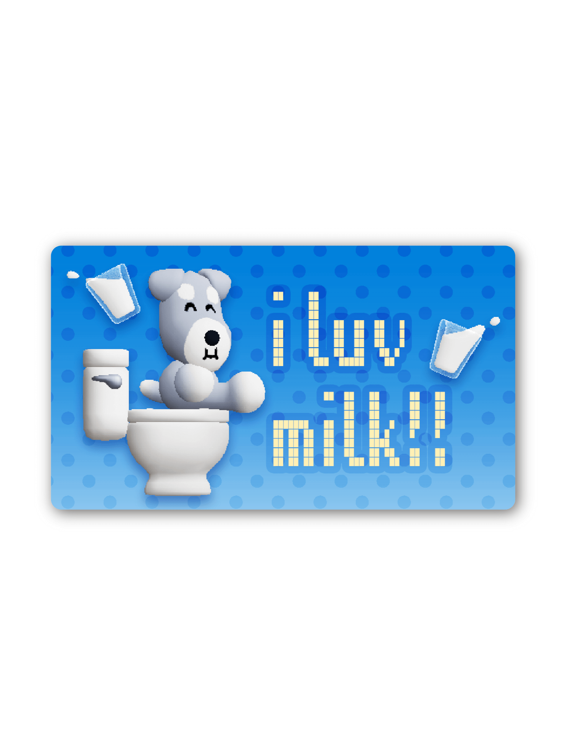 i luv milk Vinyl Sticker product image (1)