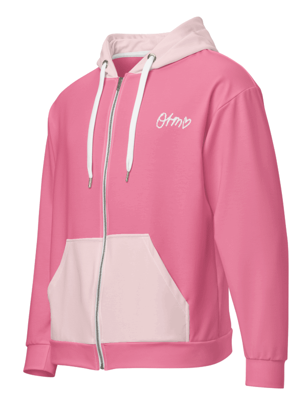 Orm Kornnaphat Girls Cup Unisex Zip Hoodie (Pink) product image (3)