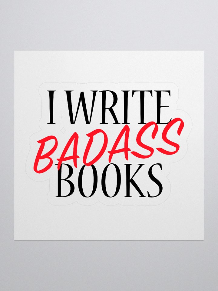 I Write Books Kiss Cut Sticker product image (3)