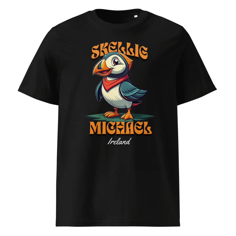 Skellig Michael - Puffin - Ireland - Organic Cotton T-Shirt product image (1)