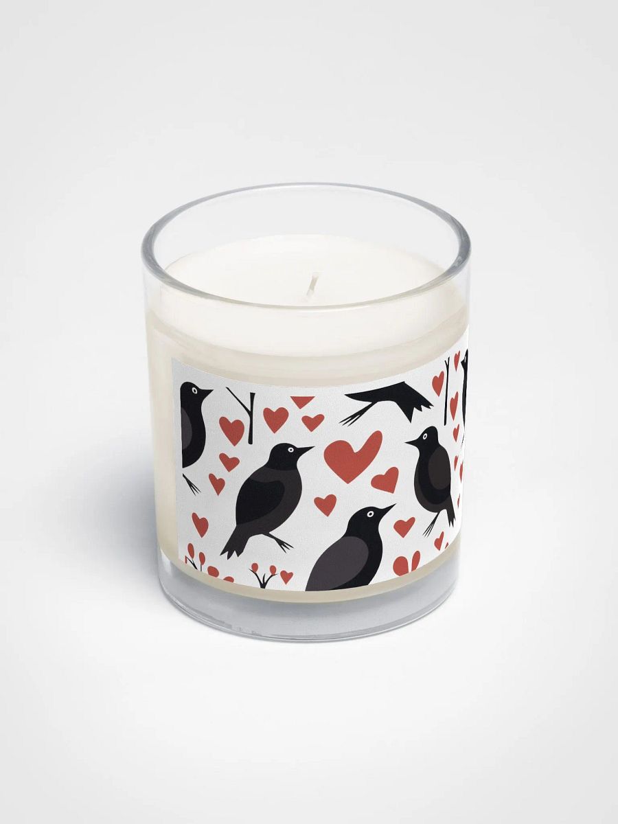 🌙 Enchanting Black Birds & Red Hearts Soy Candle 🕯️ product image (2)
