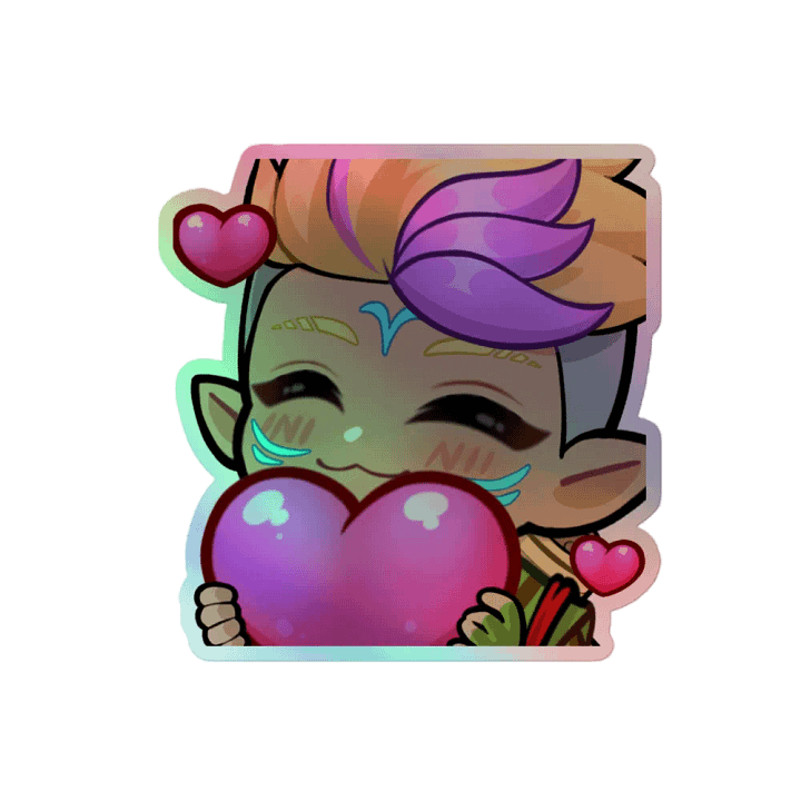 AfressLove Emote Holographic Sticker product image (2)