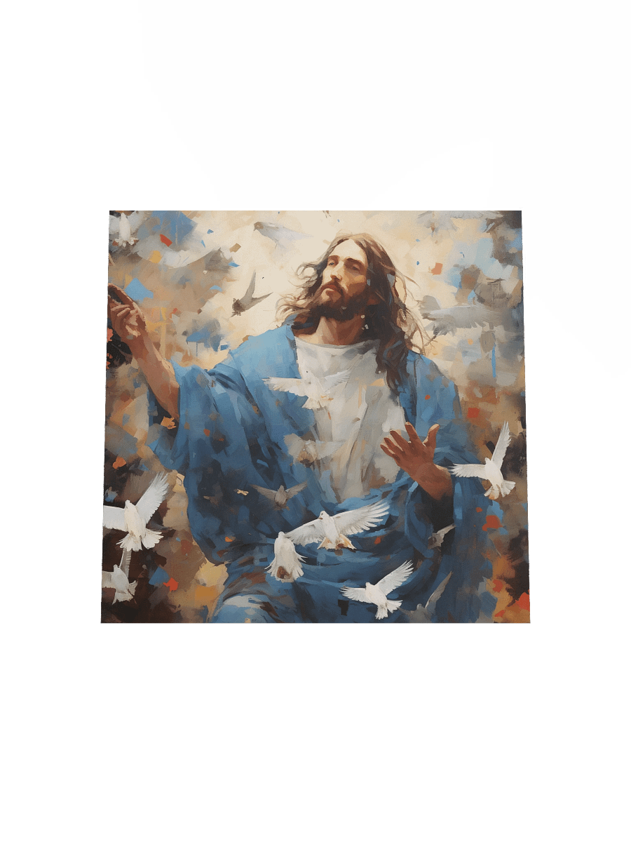 Jesus Christ Peaceful Ascension Christ Art Canvas Print | Spiritual Wall Art product image (4)
