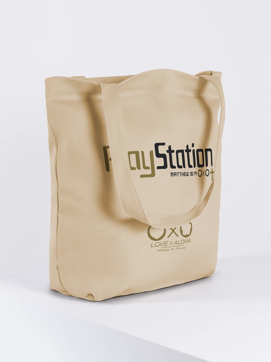 LXA PrayStation Eco Tote Bag - Oyster | Love X Aloha - Faith Collection | Premium Christian Merch product image (4)