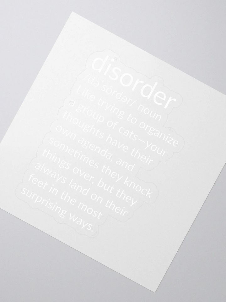 Disorder Sticker: Tiny Chaos, Big Laughs product image (2)