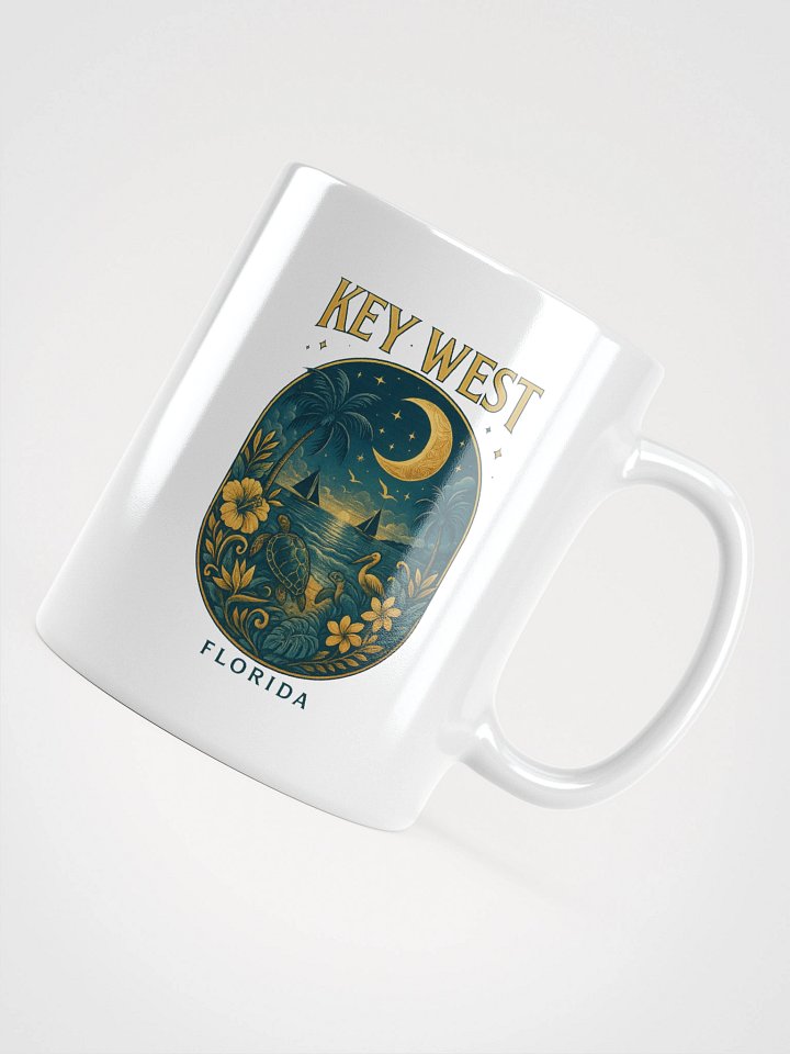 Key West Ceramic Mug with Moonlight Scene product image (1)