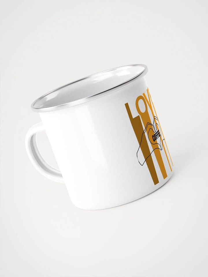 Love & Coffee Enamel Mug product image (2)