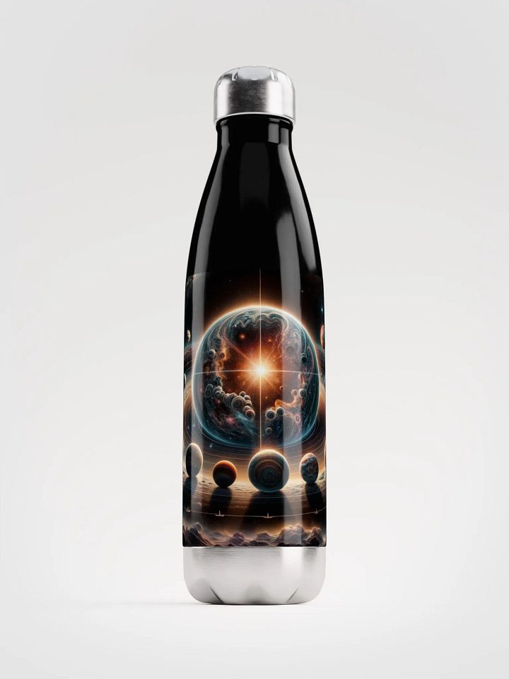 Stainless Steel Water Bottle: Cosmic Crown of Worlds product image (2)