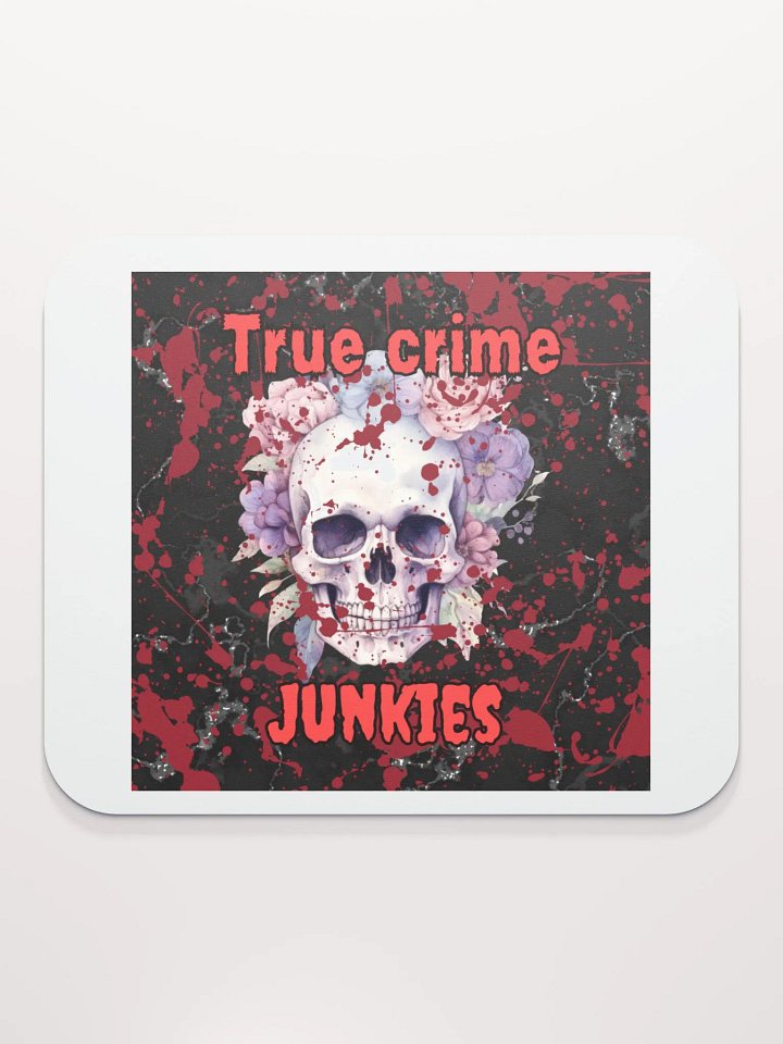 true crime junkie mouse pad product image (2)