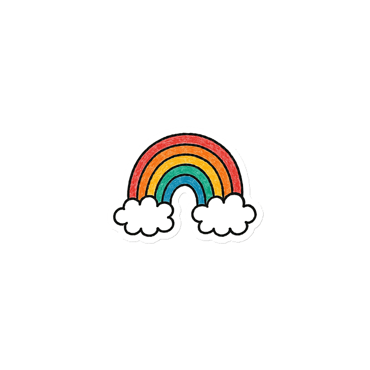 Rainbow Die-Cut Magnet product image (1)