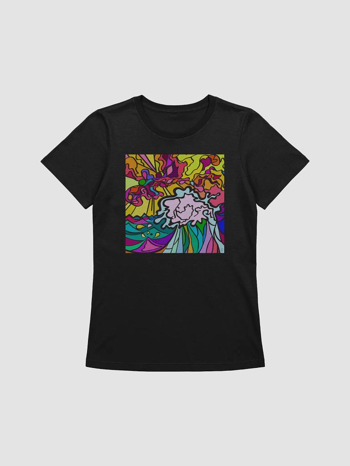 Vibrant Chaos Women's Relaxed T-Shirt - Wave at Sunset product image (5)