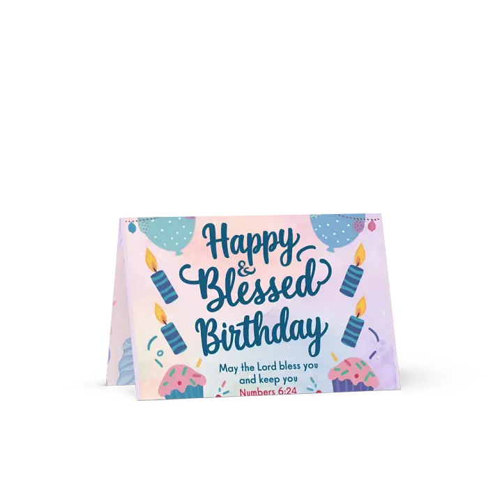 Happy & Blessed Birthday Card product image (1)