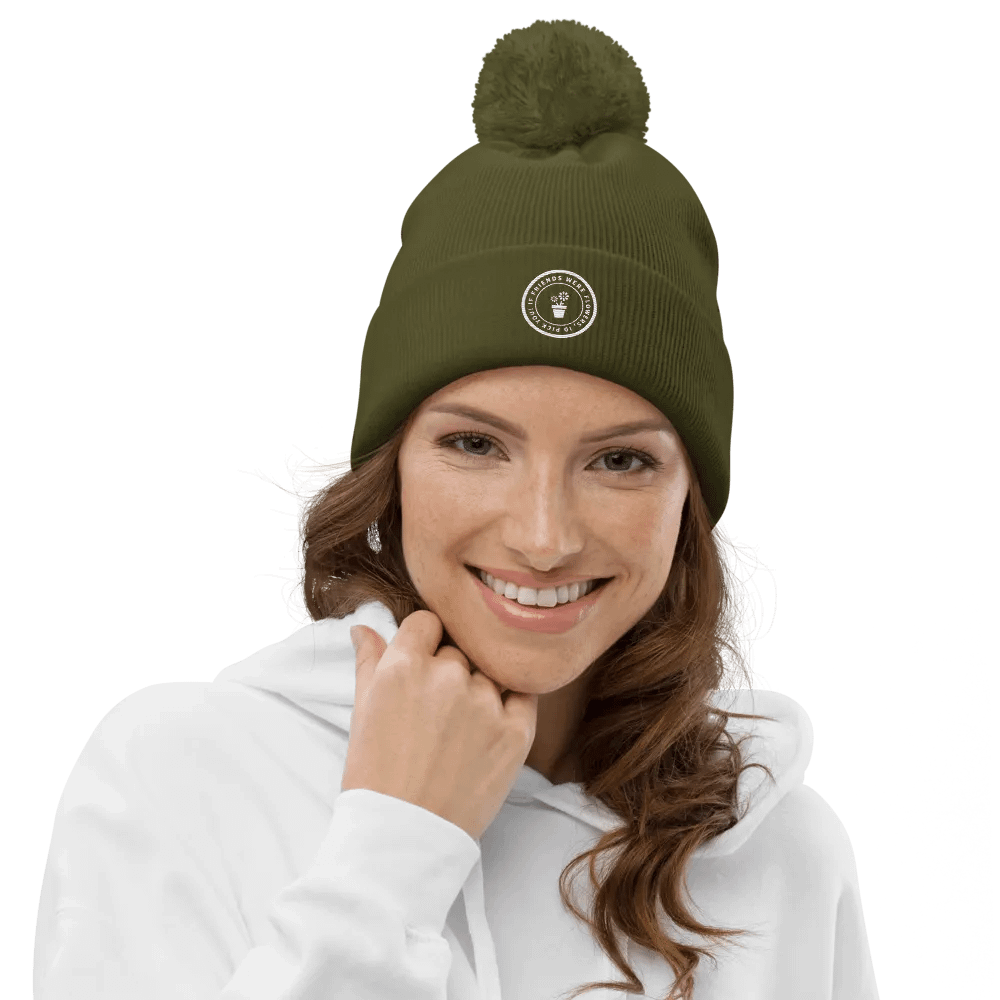 If Friends Were Flowers Pom Pom Beanie (Olive) product image (5)