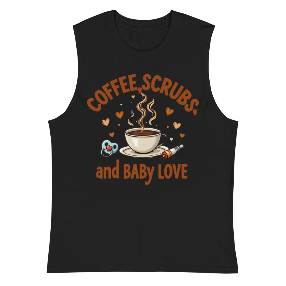 Coffee, Scrubs, and Baby Love Muscle Tank product image (3)