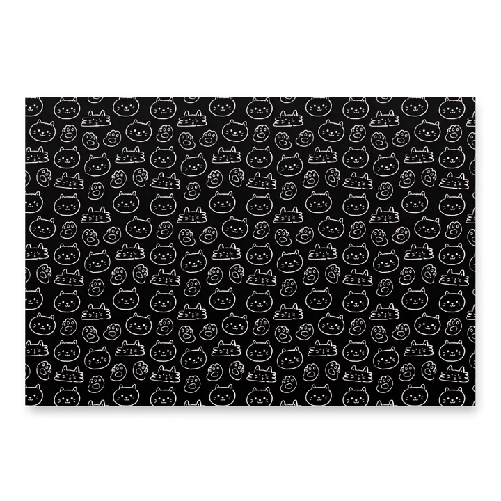 Midnight Kitty Wrap Paper (Set of 3) product image (2)