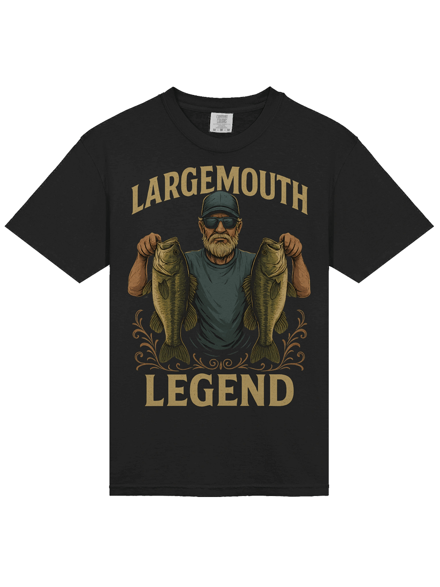 Bass Fishing T-Shirt – Largemouth Bass Angler Tee for Fishermen product image (3)