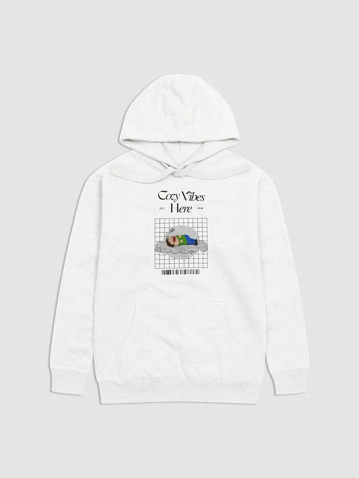 Cozy Vibes Here Hoodie (White Edition) product image (1)