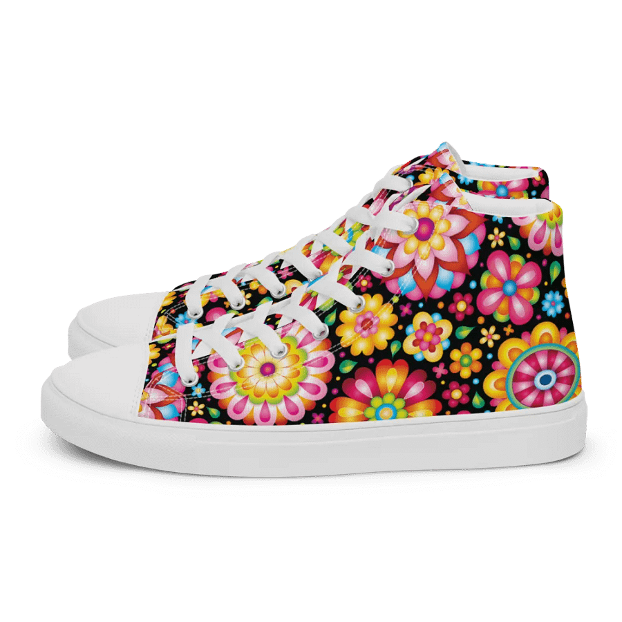 Kaleidoscopic Blossom Women's High Tops product image (3)