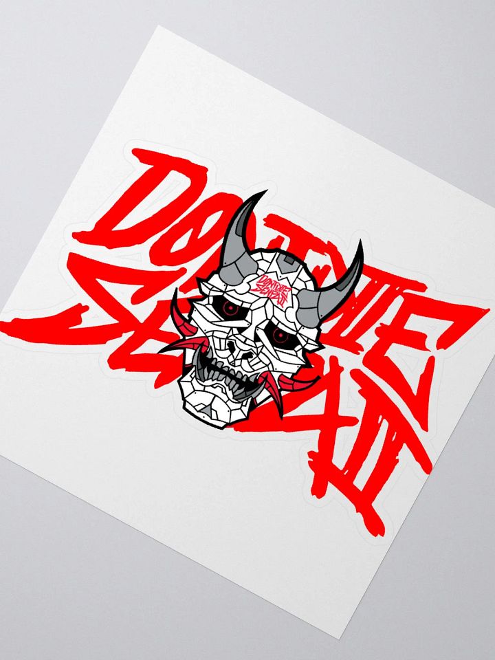 DontDieSenpai Double Logo Sticker product image (2)