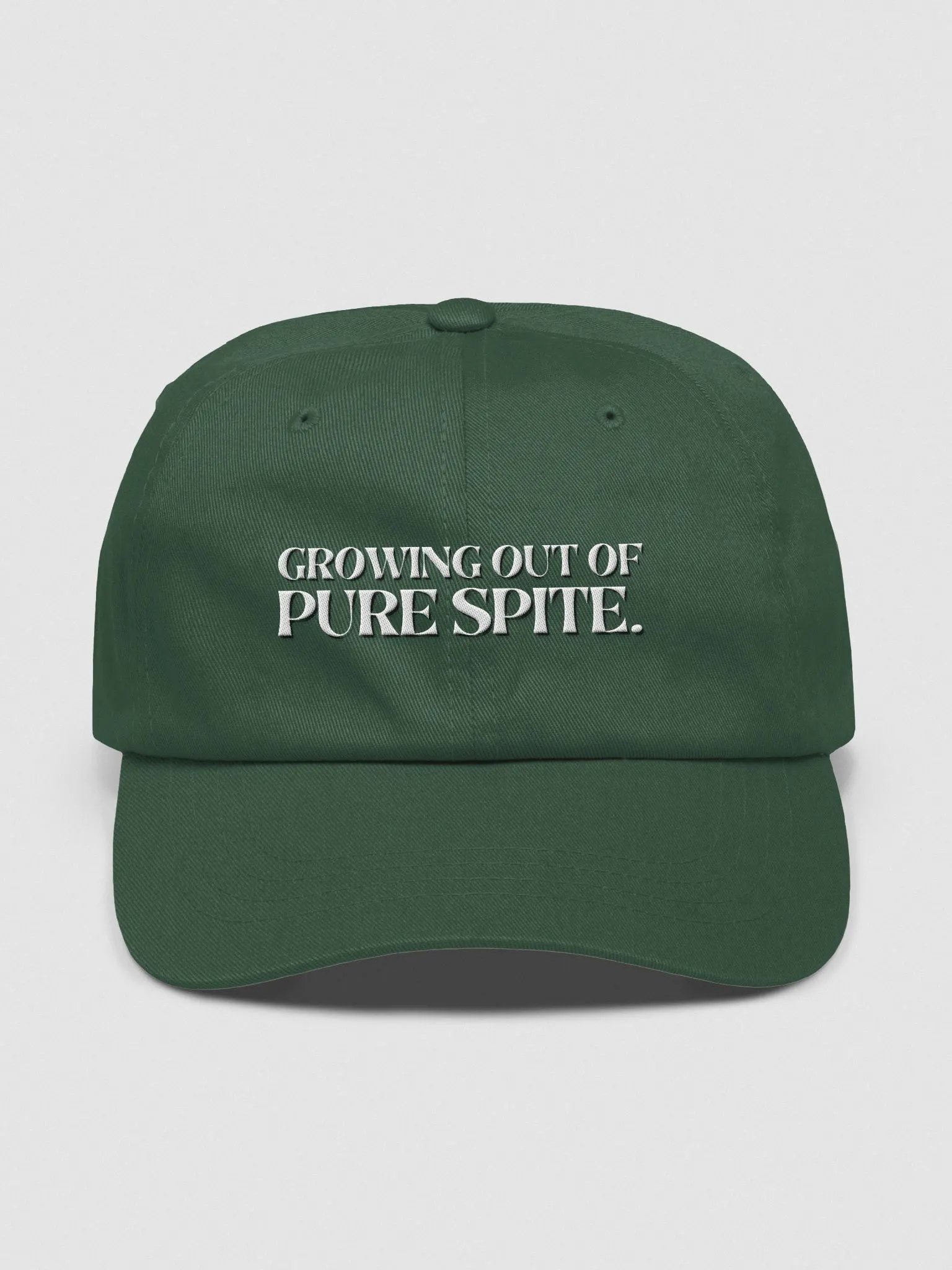 GROWING OUT OF PURE SPITE classic dad hat product image (58)