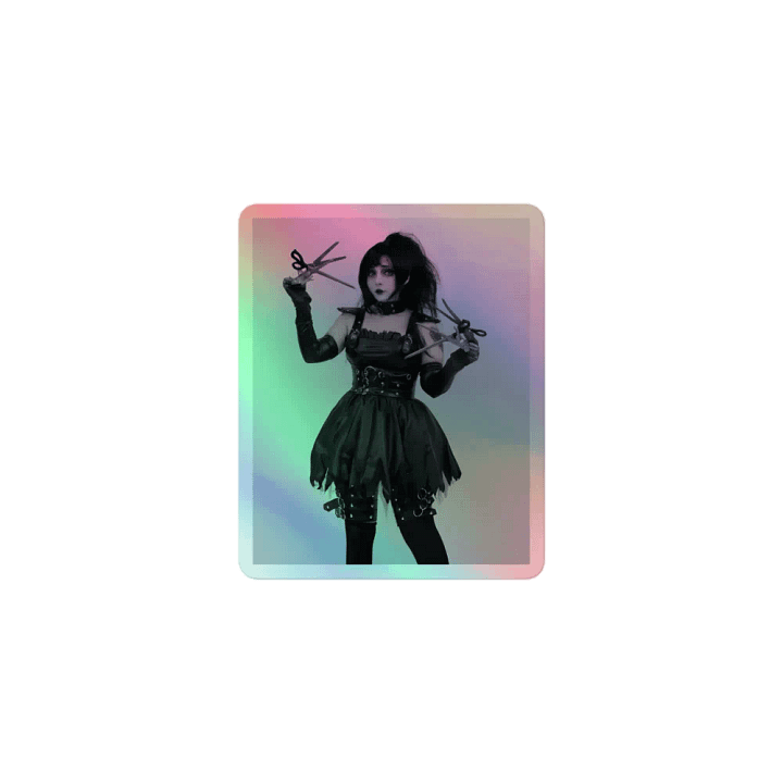 JuicyJinxs Edward Scissorhands Cosplay Holographic Sticker product image (1)